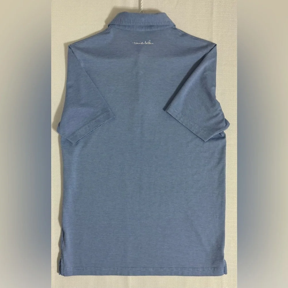 Travis Mathew Micro Stripe Golf Polo Shirt Short Sleeve Wicking Breathable Small